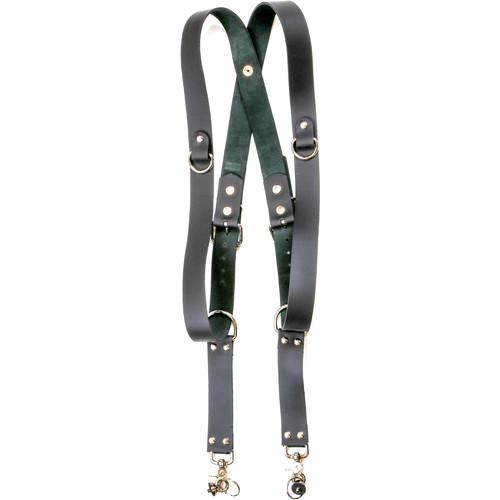 Funk Plus Cowhide Leather Snap Back Harness with 1.5" Wide Straps and D-Rings