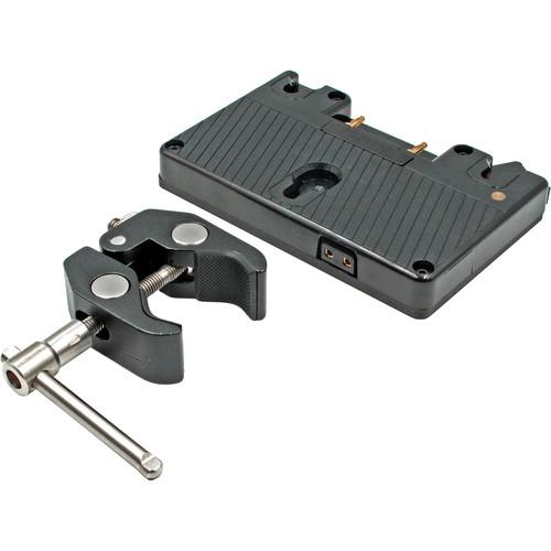 GyroVu D-Tap Battery Plate with 1 4"-20 Thread & Adjustable Clamp Mount