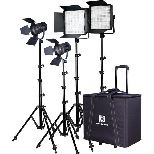 Nanguang CN-30F 4-Light Daylight LED Fresnel Kit