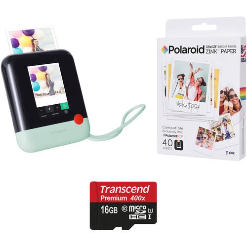 Polaroid Pop Instant Print Digital Camera with ZINK Paper and Memory Card Kit