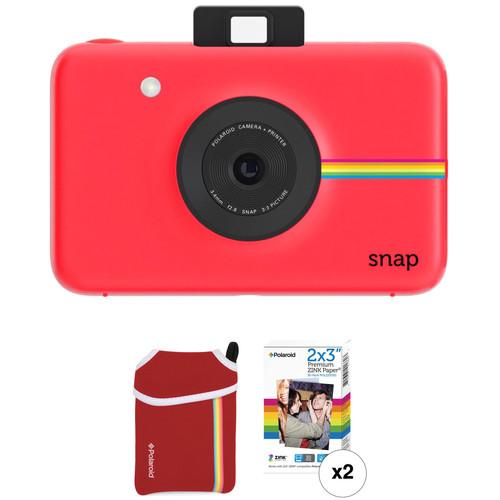 Polaroid Snap Instant Digital Camera with ZINK Photo Paper and Pouch Kit