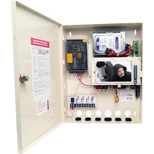 Speco Technologies D4WVXPM 4-Channel 4MP HD-TVI DVR with Built-In Power Supply & Monitor