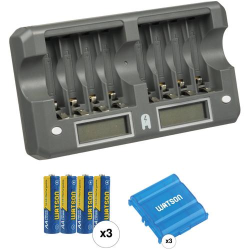 Watson 8-Bay Rapid Charger and AA