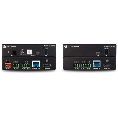 Atlona 4K HDR Transmitter and Receiver Set with IR, RS-232, and PoE