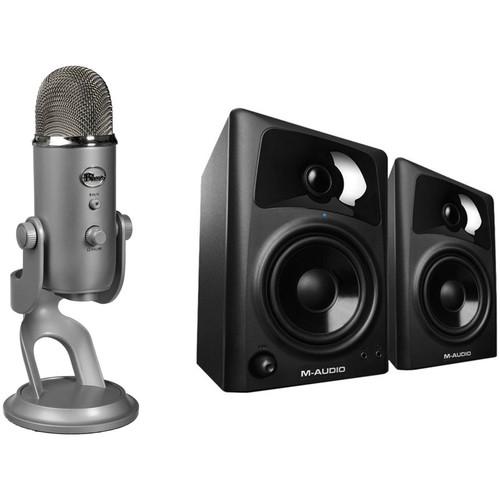 Blue Yeti USB Microphone & Monitor Speaker Kit