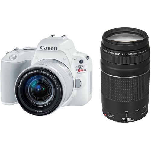 Canon EOS Rebel SL2 DSLR Camera with 18-55mm and 75-300mm Lenses Kit