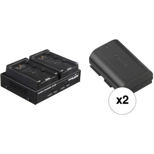 Dolgin Engineering TC200-DSLR-C Charger Kit with 2 Canon LP-E6N Lithium-Ion Battery Packs