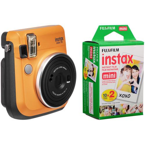 FUJIFILM INSTAX Mini 70 Instant Film Camera with 20 Sheets Film Kit
