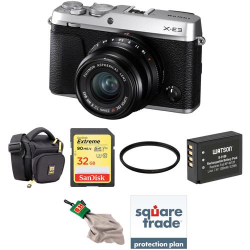 FUJIFILM X-E3 Mirrorless Digital Camera with 23mm Lens Deluxe Kit