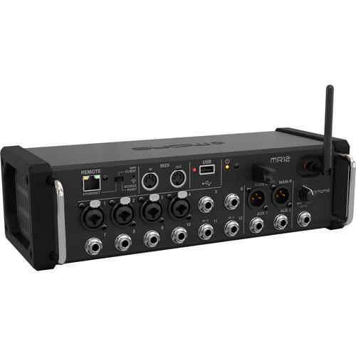 Midas MR12 12-Input Digital Mixer for iPad Android Tablets with Wi-Fi and USB Recorder