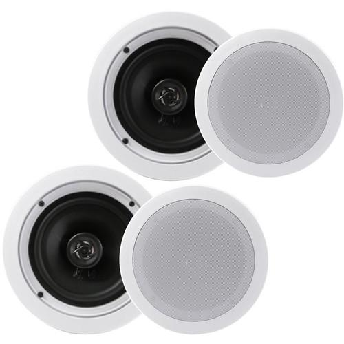 Pyle Pro 6.25" In-Wall In-Ceiling 200W 2-Way Stereo Speakers