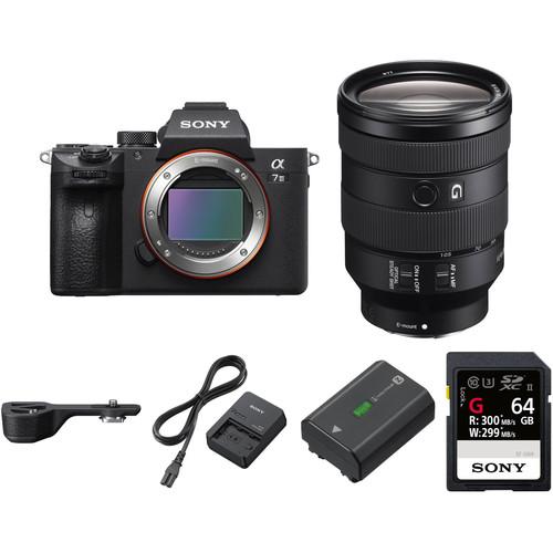 Sony Alpha a7 III Mirrorless Digital Camera with 24-105mm Lens and Grip Extension Kit