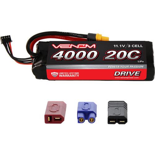 Venom Group 11.1V 4000mAh LiPo Battery with Interchangeable Connectors