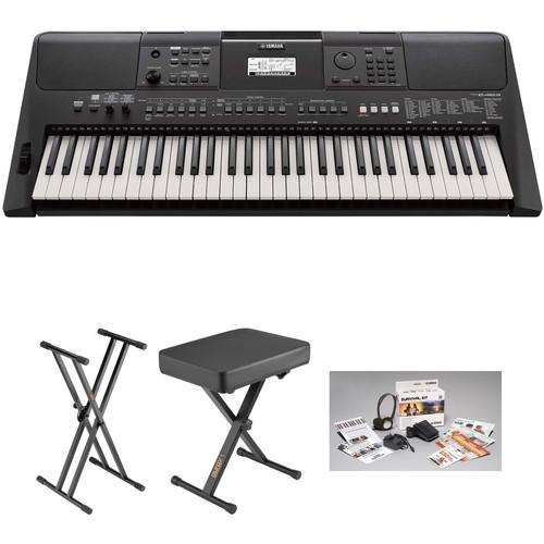 Yamaha PSR E-463 Value Kit with Stand, Bench, and Survival Kit, Yamaha, PSR, E-463, Value, Kit, with, Stand, Bench, Survival, Kit