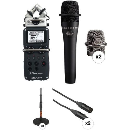 Zoom H5 Recorder Podcast Kit with Two enCORE 100 Mics