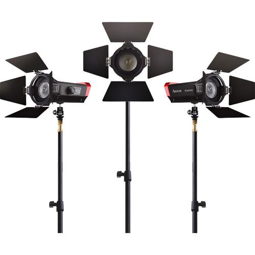 Aputure LS-mini20 Bi-Color 3-Light Flight Kit with Stands