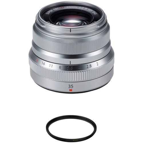 FUJIFILM XF 35mm f 2 R WR Lens with UV Filter Kit