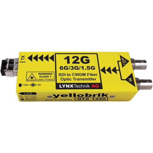 Lynx Technik AG 12G, 6G, 3G, HD SDI To CWDM Fiber Optic Transmitter with SDI Loop Out