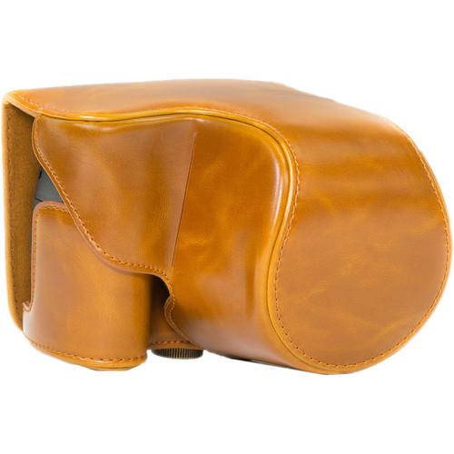 MegaGear Ever Ready PU Leather Camera Case with Strap for Canon PowerShot SX530 HS or SX520 HS