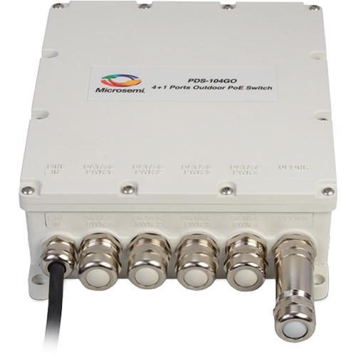 Microsemi 4 1 Outdoor Managed PoE Switch with AC