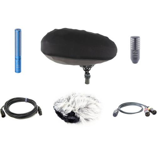 Schoeps MiniCMIT M S Pianissimo Set Mid-Side Condenser Microphone Setup with Basket-Type Windscreen