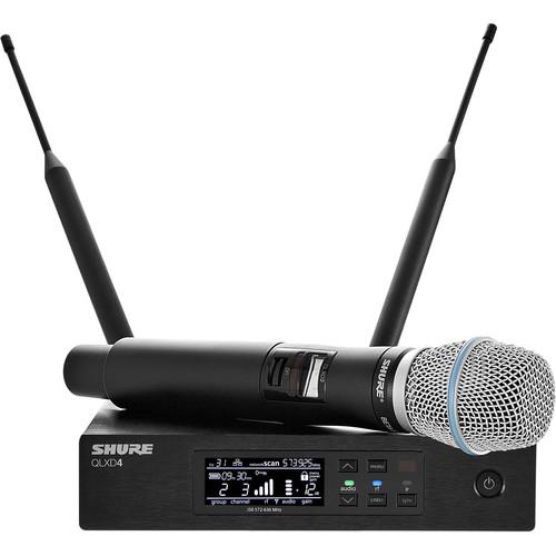 Shure QLXD24 B87A Handheld Wireless Microphone System