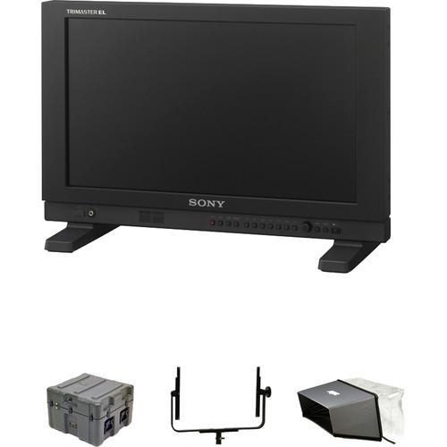 Sony PVMA170 17" Monitor with Hood, Case & Yoke Bundle
