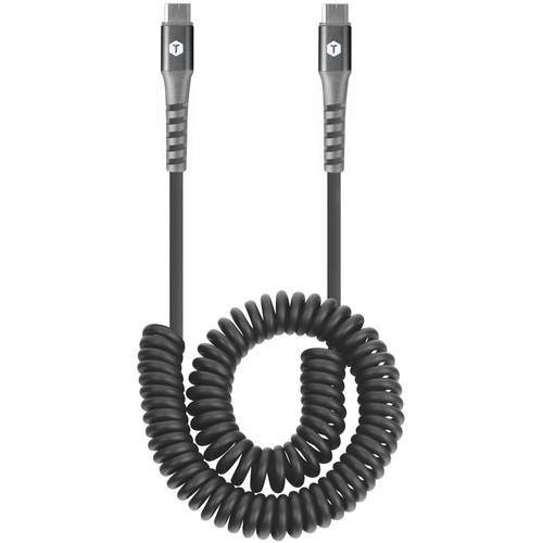 ToughTested Heavy Duty Coiled USB 2.0 Type-C to USB Type-C Cable
