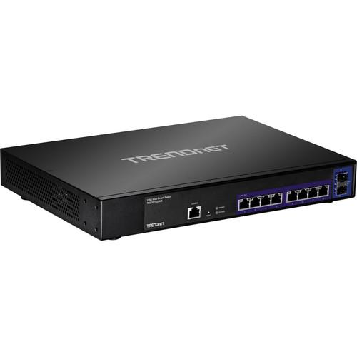 TRENDnet TEG-30102WS 10-Port 2.5GBASE-T Web Smart Switch with 2 x 10G SFP Slots