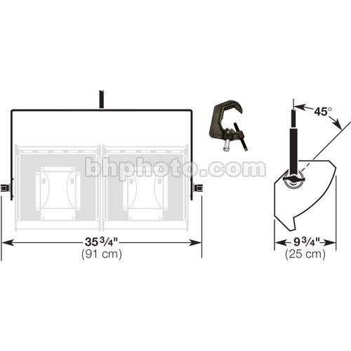 Altman Yoke - 2 Cell, with Iron Pipe Clamp for Altman Focusing Cyc
