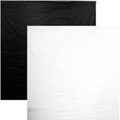 Chimera White Black Fabric 54" Wide - Sold by The Yard