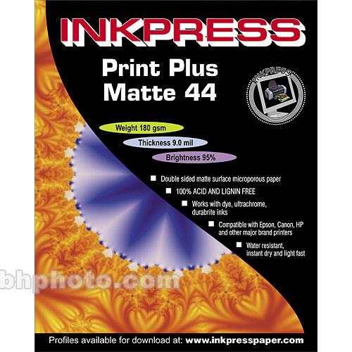 Inkpress Media Print Plus Matte 44 Paper for Inkjet - 13x19" - 50 Sheets