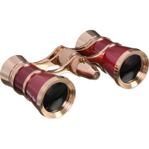 LaScala Optics 3x25 Aida Opera Glasses with Red Flashlight