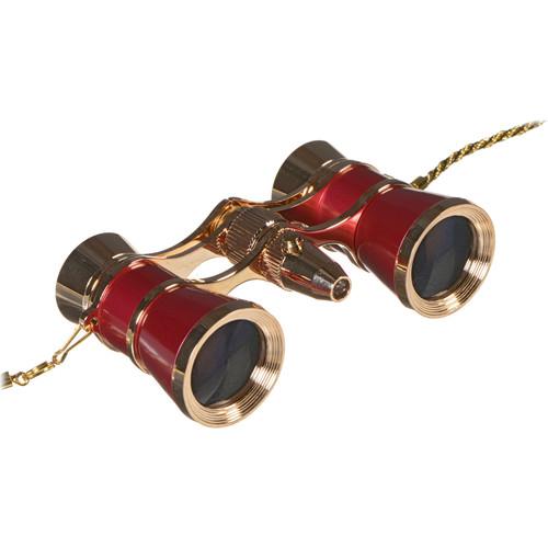LaScala Optics 3x25 Carmen Opera Glasses with Red LED Flashlight