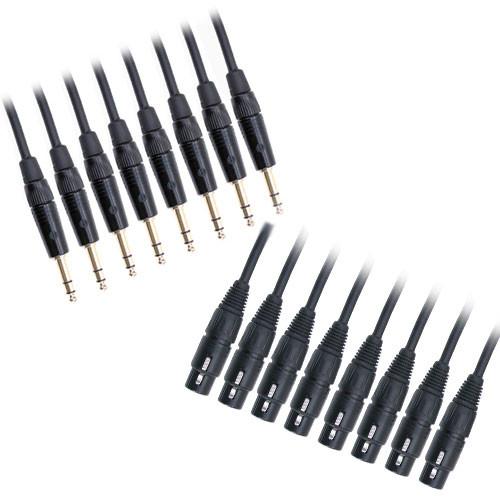Mogami Gold 8 Channel Analog Snake Cable, 8x 1 4" TRS Male to 8x XLR Female - 20
