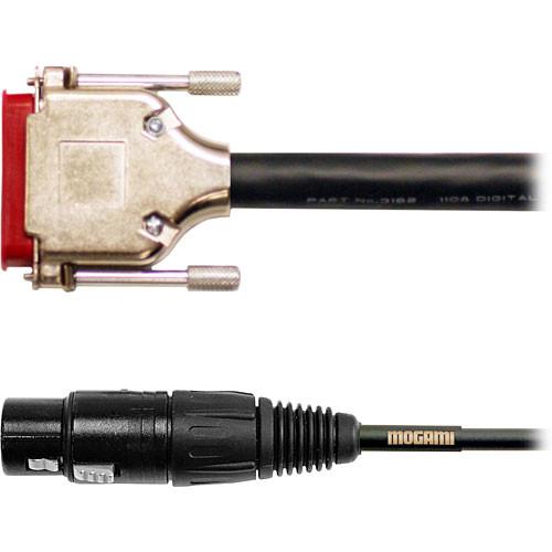 Mogami Gold AES EBU DB25 to 4 XLR Male & 4 XLR Female Digital Audio Cable for Apogee, Sony, Yamaha & Mackie