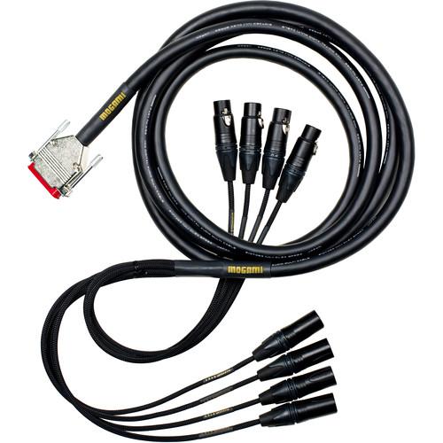 Mogami Gold AES TD DB-25 to 4 XLR Male & 4 XLR Female Digital Breakout Cable
