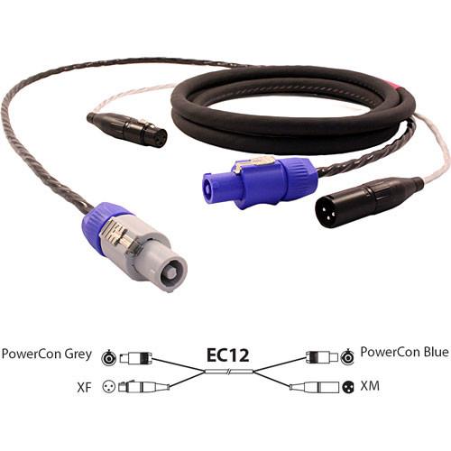 Pro Co Sound EC12 Siamese Twin AC & Audio Combo Cable- 10
