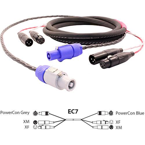 Pro Co Sound EC7 Siamese Twin AC & Audio Combo Cable- 25