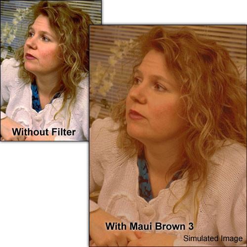 Schneider 4x4" Solid Color Maui Brown 3 Water White Glass Filter
