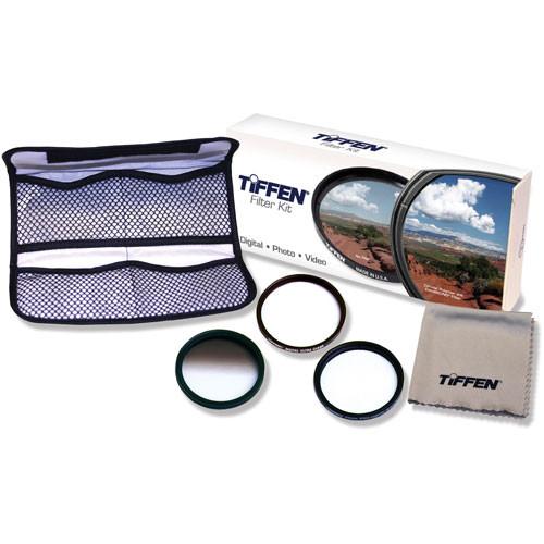 Tiffen 77mm Digital Pro SLR Glass Filter Kit - Contains Digital Clear Filter, Pro Mist 2 Soft Focus Filter and Graduated Neutral Density .6 Filter
