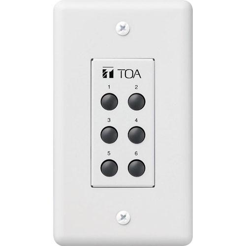 Toa Electronics ZM-9001 - 6-Switch Remote Panel for 9000 Series