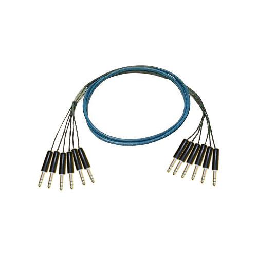 Whirlwind Medusa Multitrack Series 6 Channel 1 4" TRS Male to 1 4" TRS Male Fanout Snake Cable - 50