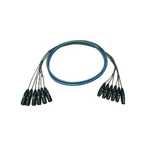 Whirlwind Medusa Multitrack Series 6 Channel 3-Pin XLR Male to XLR Female Fanout Snake Cable - 10