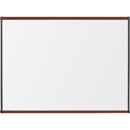 Best Rite Porcelain Steel Whiteboard with Mahogany Origin Trim