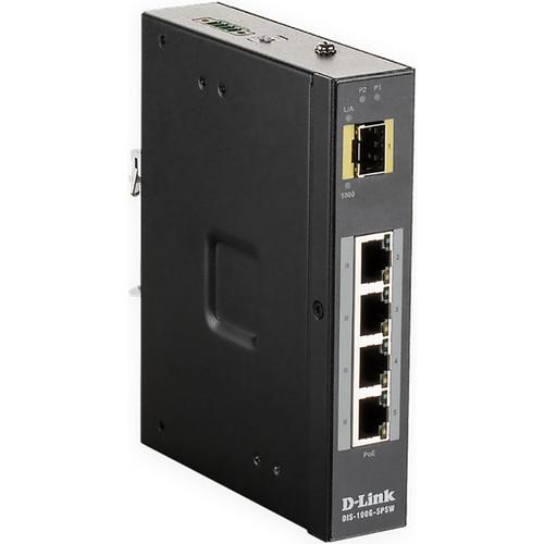 D-Link 5-Port Unmanaged Industrial PoE Switch - Wide Temp