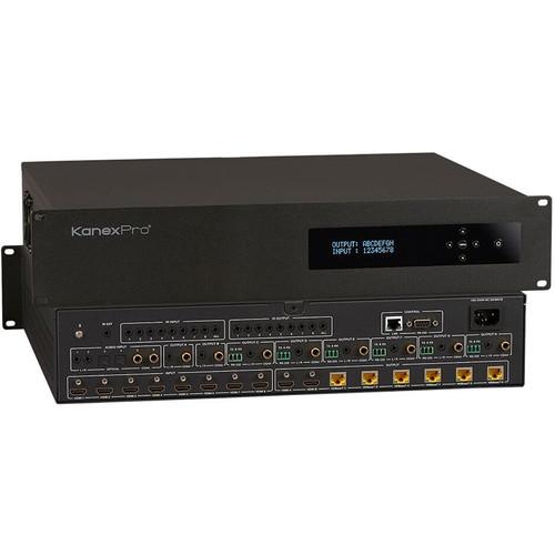 KanexPro 4K 60 HDBaseT 8x8 Matrix Switcher with Audio Matrix