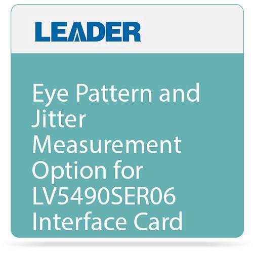 Leader Eye Pattern and Jitter Measurement Option for LV5490SER06 Interface Card