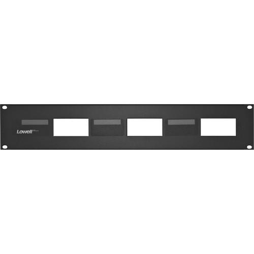 Lowell Manufacturing Rack Panel-Decorator-2U, Mounts 3 Devices, 16GA Flanged Steel