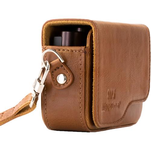 MegaGear Ever Ready PU Leather Camera Case with Strap for Canon PowerShot G9 X Mark II